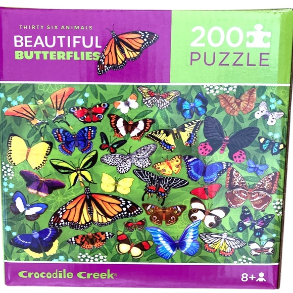 puzzles jigsaw lot 5 excellent condition museum butterfly owls dinosaurs animals - Picture 5 of 10